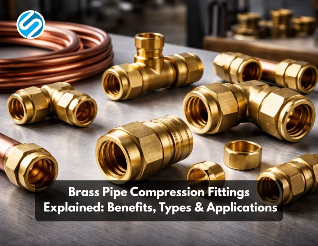 brass pipe compression fittings