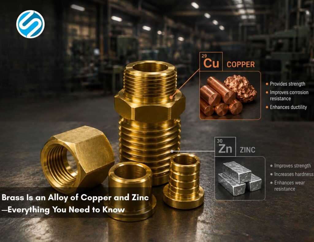 brass is an alloy of